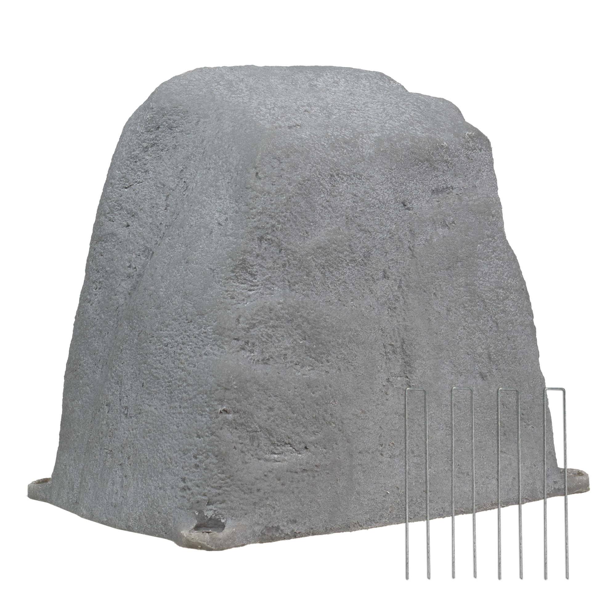 Sunnydaze Outdoor Flat-Top Polyresin Landscape Rock Septic Cover — 11in., Gray, Weather-Resistant, Model# DG-080-COMBO